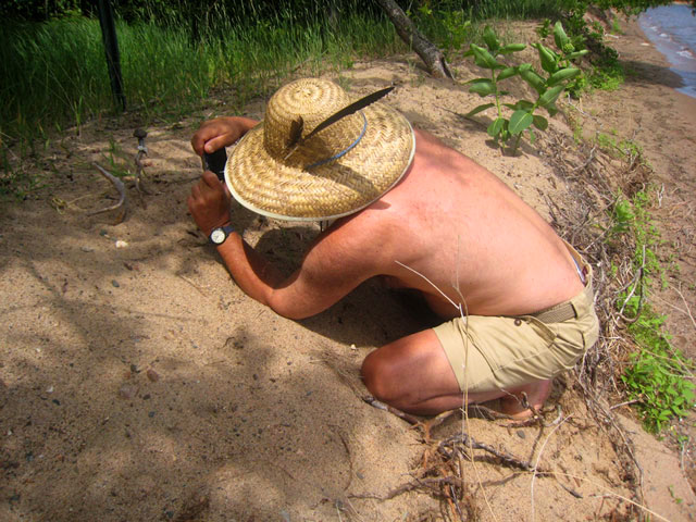 archeologist Pavlovich on site 070708